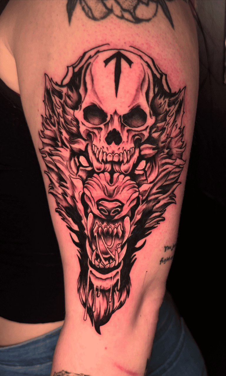 Black and gray realism tattoo done at Curly's Tattoo Parlor in Athens, GA